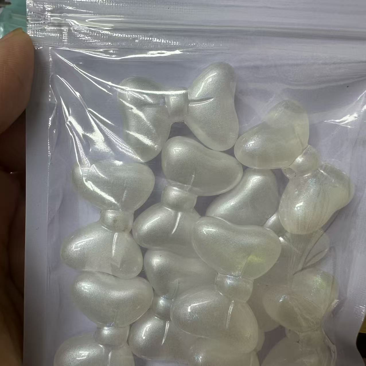 silk satin bow beads