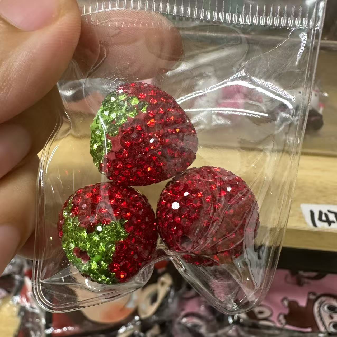 fancy strawberry beads