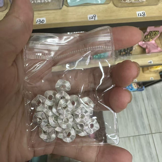 Silver accessory beads