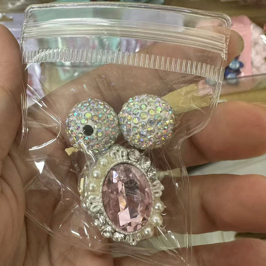 fancy beads and rhinestone