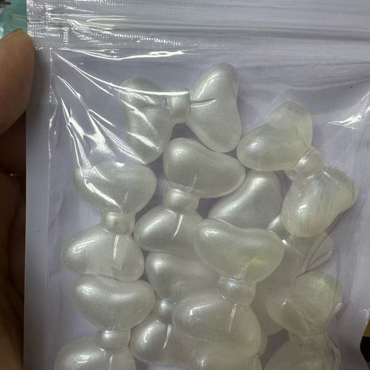 silk satin bow beads