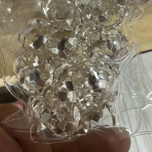 clear disco beads
