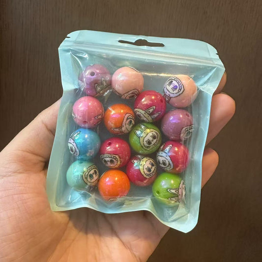 colorful labubu beads